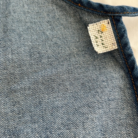 Never Trust A Skinny Cook Handmade Denim Apron NWOT Get Ready For Barbecue - Picture 11 of 14